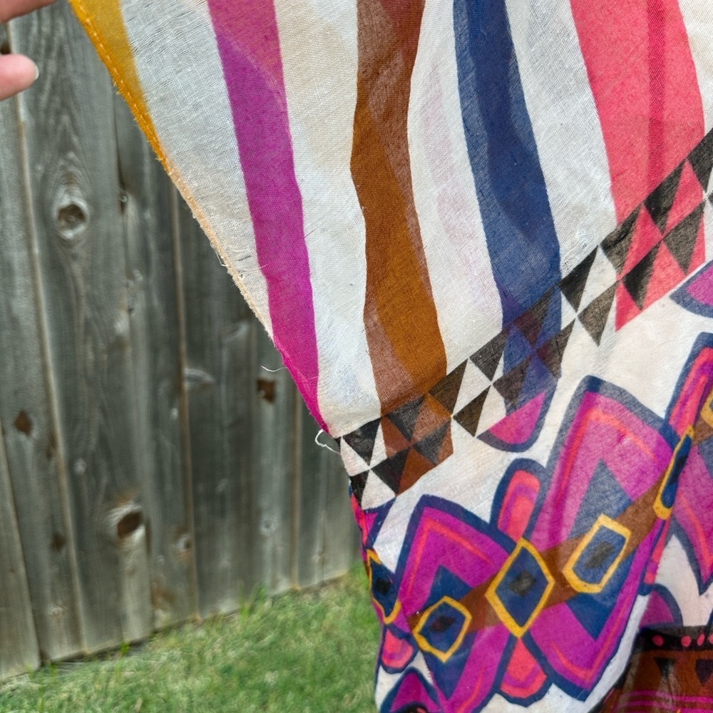 Anthropologie Subtle Luxury - Stripe Bohemian Kimono Pre-Owned Condition - Picture 3 of 12